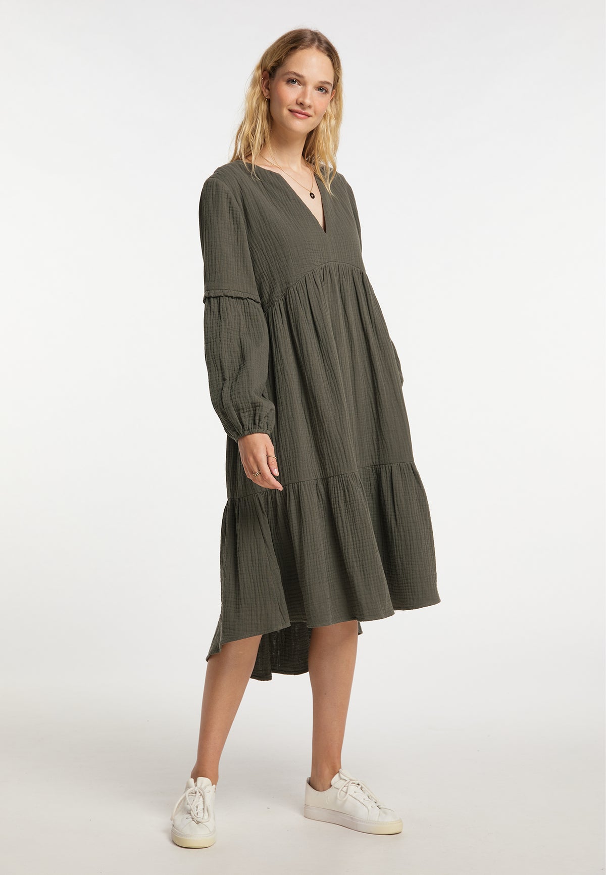 DreiMaster Vintage Damen-Midikleid