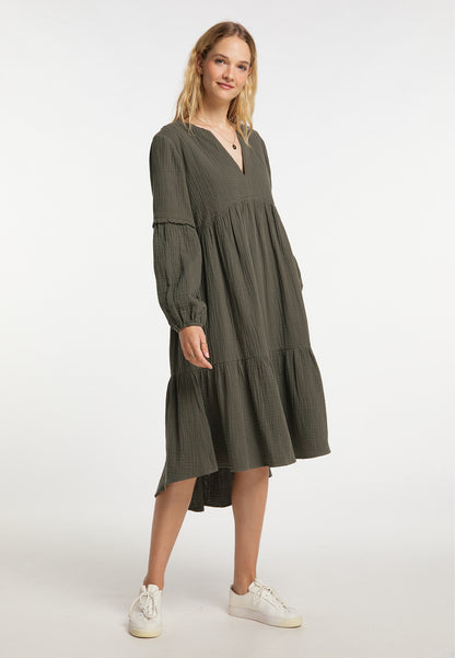DreiMaster Vintage Damen-Midikleid