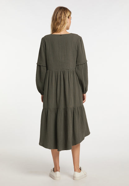 DreiMaster Vintage Damen-Midikleid