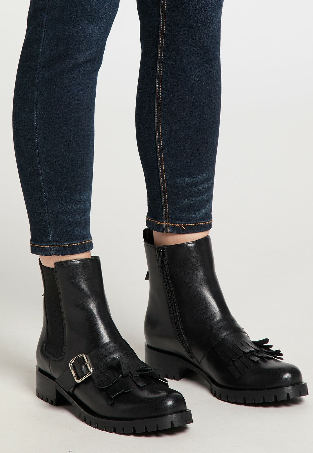 DreiMaster Klassik LI Damen-Leder-Chelsea-Boots