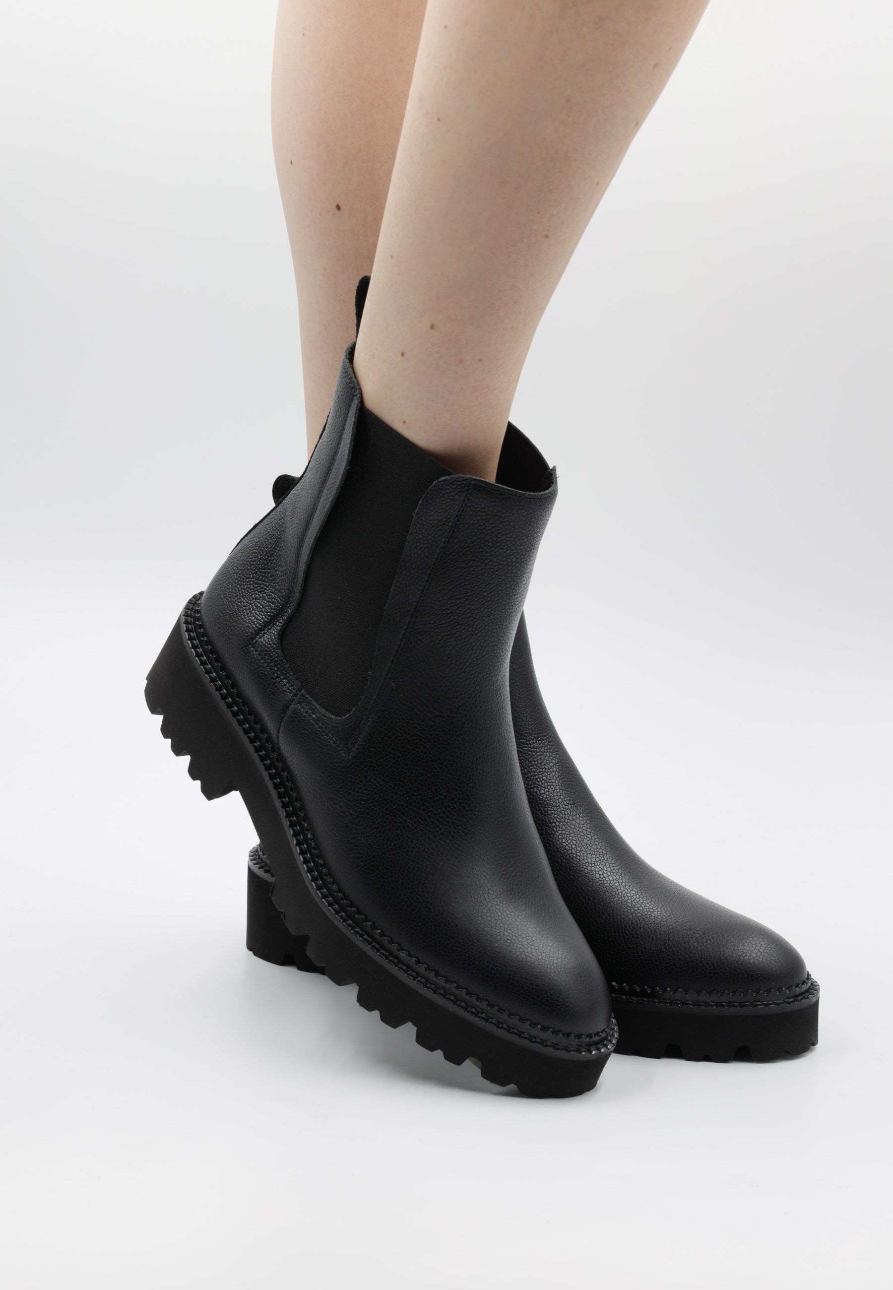 Dreimaster Vintage LI Women's Leder Chelsea-Boots