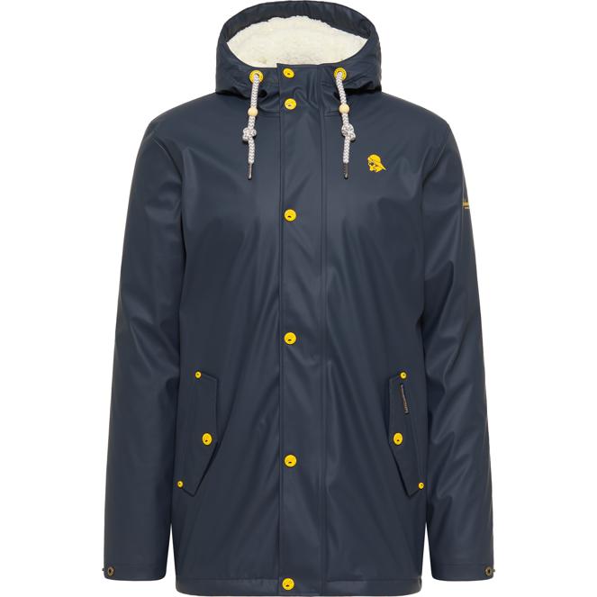 Schmuddelwedda Men's Regenjacke mit Teddyfutter