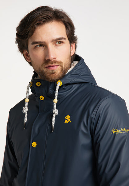 Schmuddelwedda Men's Regenjacke mit Teddyfutter