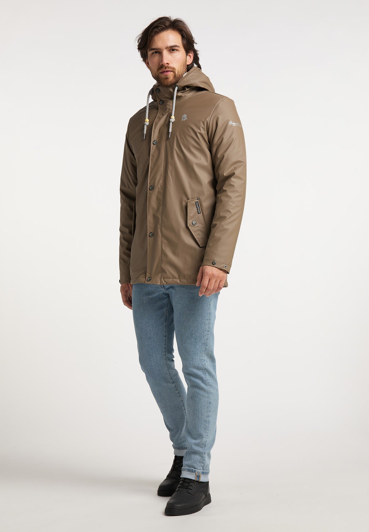 Schmuddelwedda Men's Regenjacke mit Teddyfutter