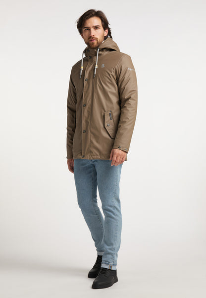 Schmuddelwedda Men's Regenjacke mit Teddyfutter