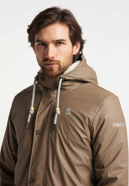 Schmuddelwedda Men's Regenjacke mit Teddyfutter