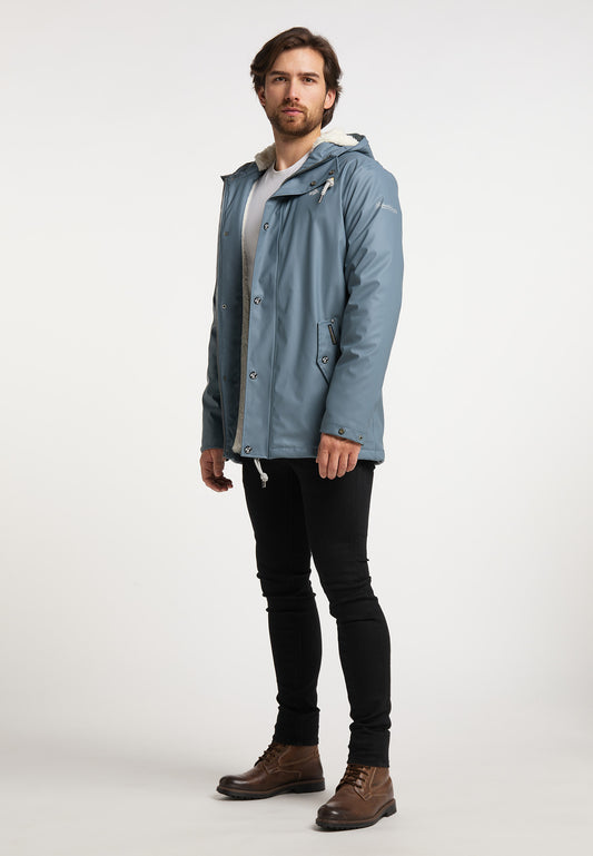 Schmuddelwedda Herren-Regenjacke mit Teddyfutter