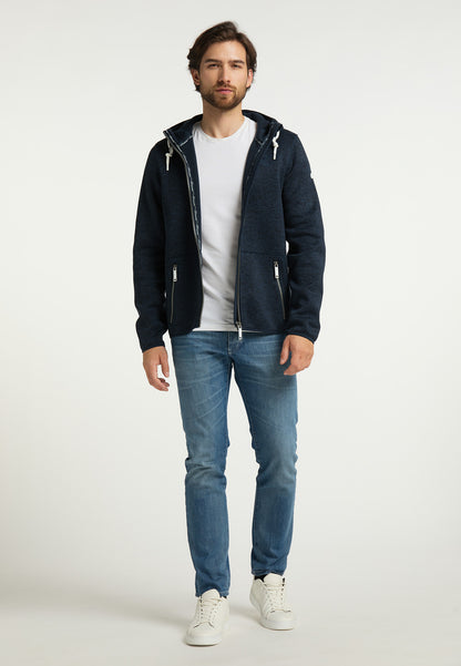 DreiMaster Maritim Herren-Strickfleecejacke