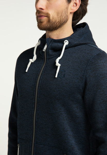 DreiMaster Maritim Herren-Strickfleecejacke
