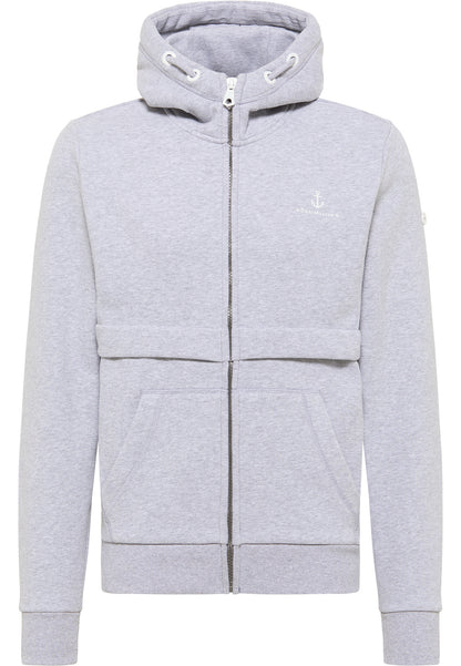 DreiMaster Maritim Herren-Sweatshirtjacke mit Kapuze
