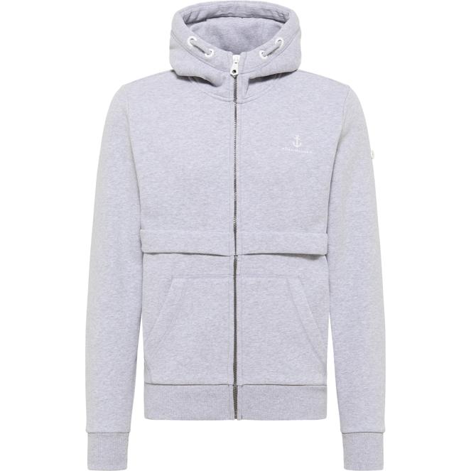 DreiMaster Maritim Herren-Sweatshirtjacke mit Kapuze