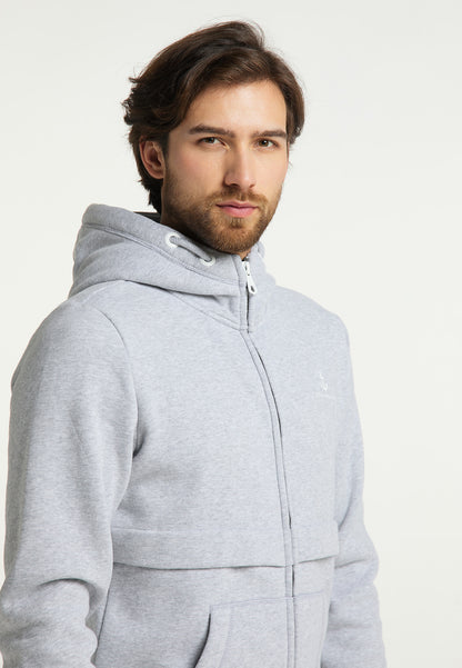 DreiMaster Maritim Herren-Sweatshirtjacke mit Kapuze