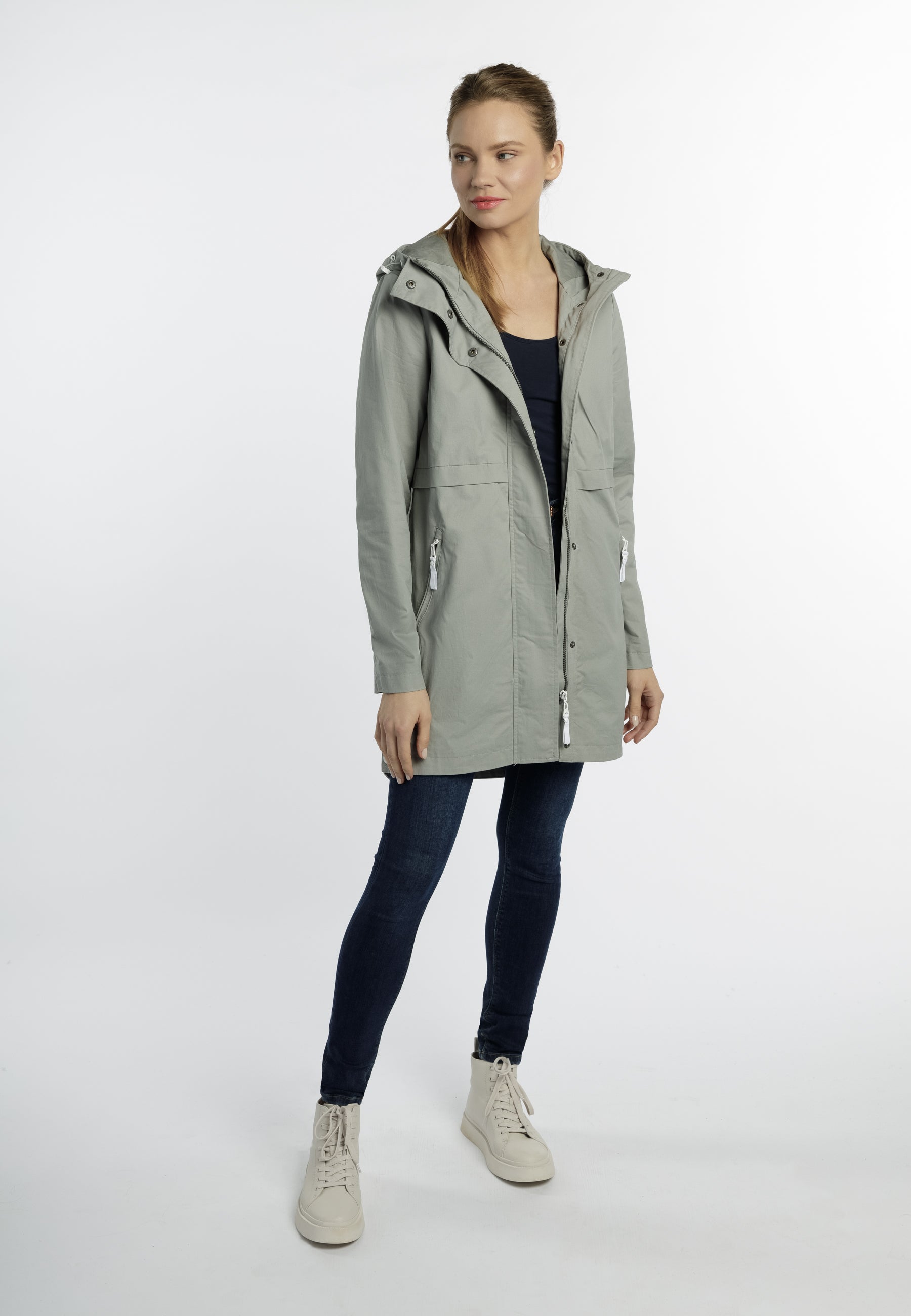 DreiMaster Maritim Women's Transitional Cotton Coat