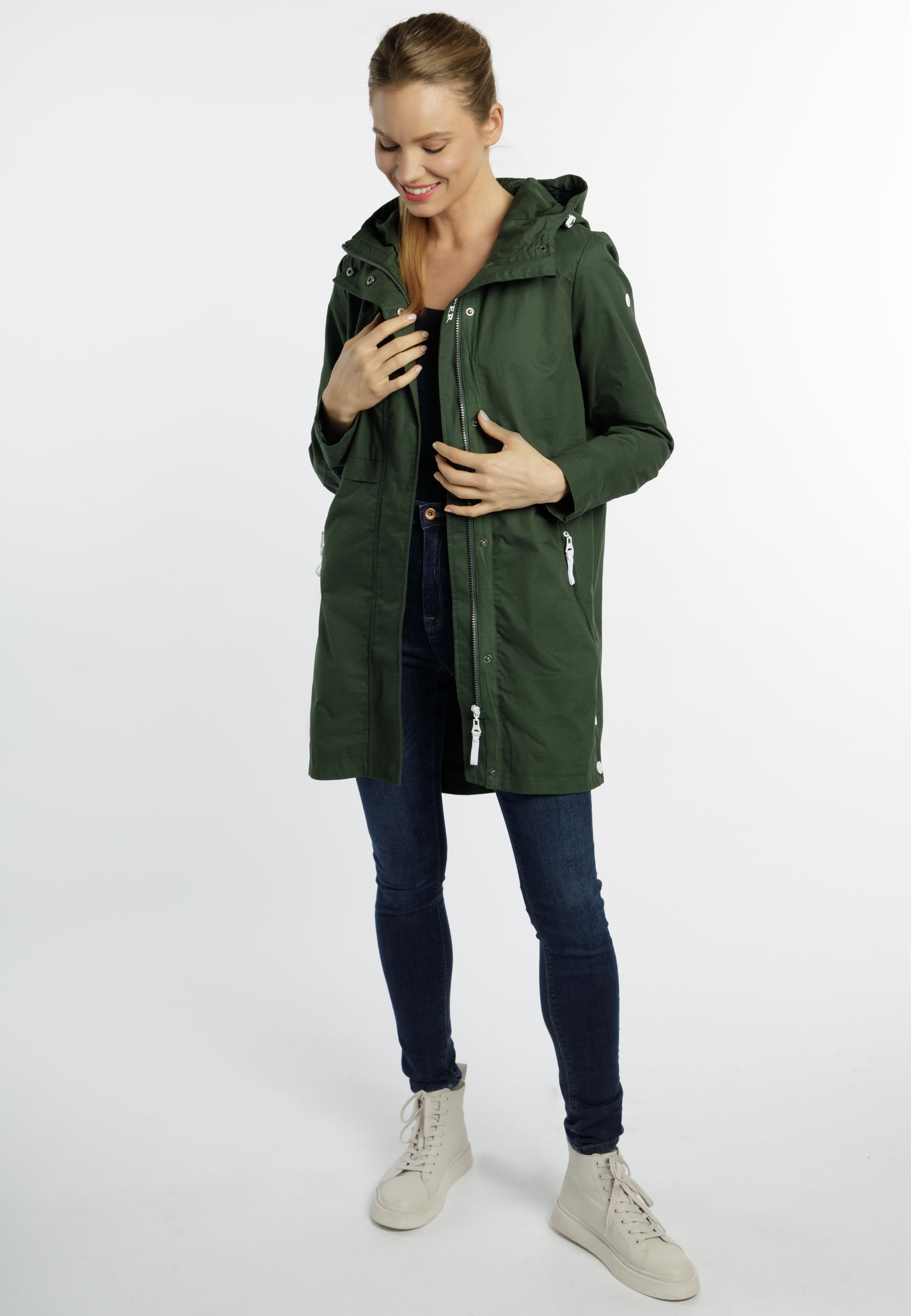 DreiMaster Maritim Women's Transitional Cotton Coat