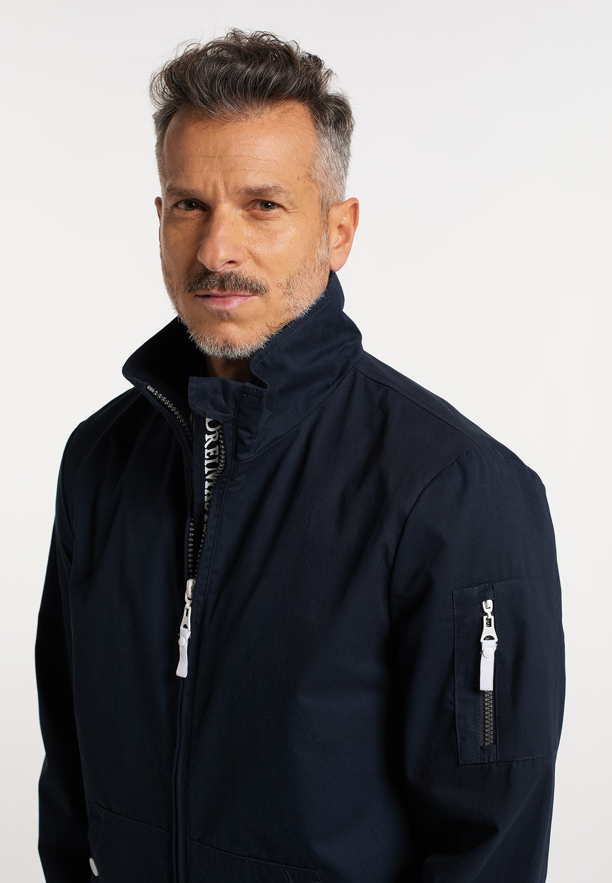 DreiMaster Maritim Herren-Übergangsjacke aus Baumwolle