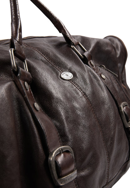 DreiMaster Vintage Damen-Wochenendtasche aus Leder