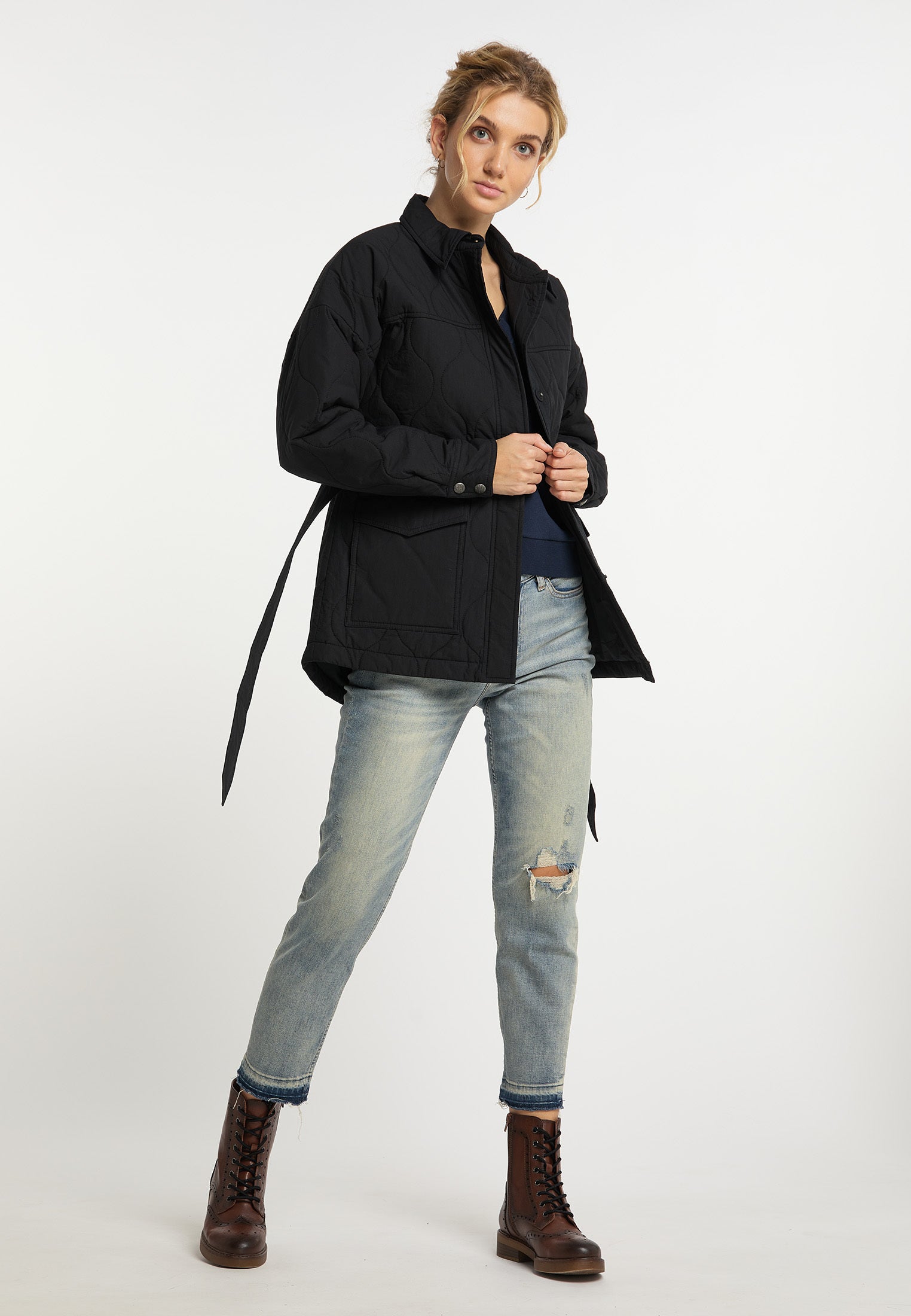 DreiMaster Vintage Damen Baumwoll Overshirt