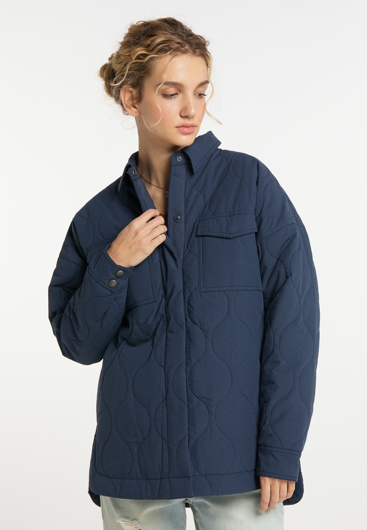 DreiMaster Vintage Damen Baumwoll Overshirt