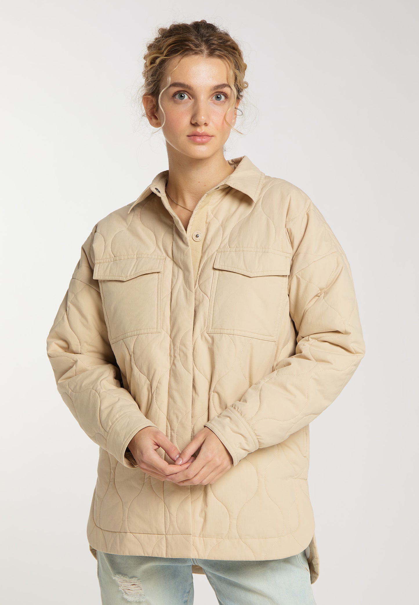 DreiMaster Vintage Damen Baumwoll Overshirt