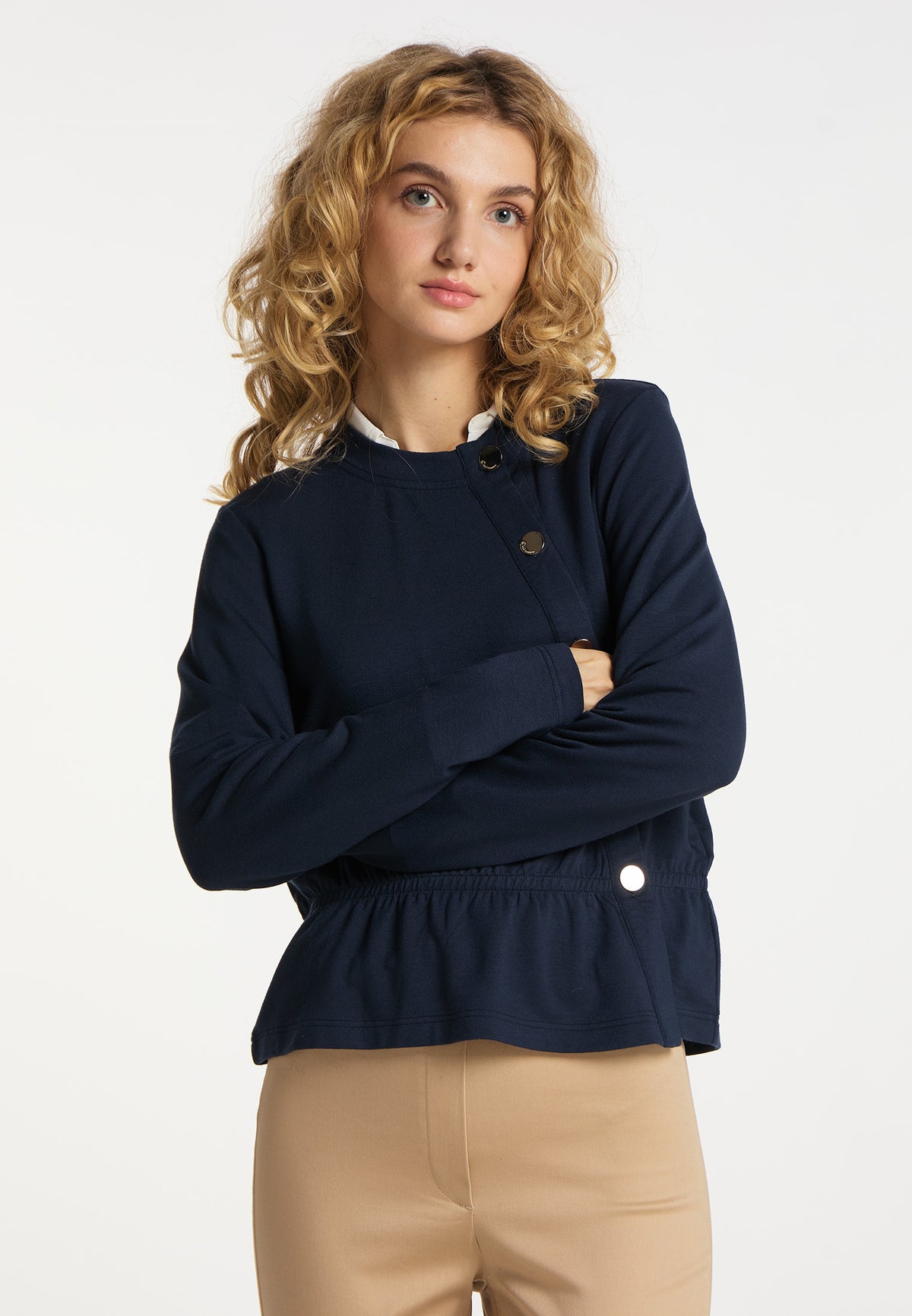 DreiMaster Klassik Damen-Jersey-Cardigan