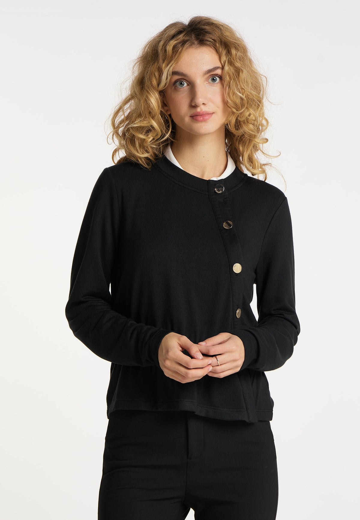 DreiMaster Klassik Damen-Jersey-Cardigan