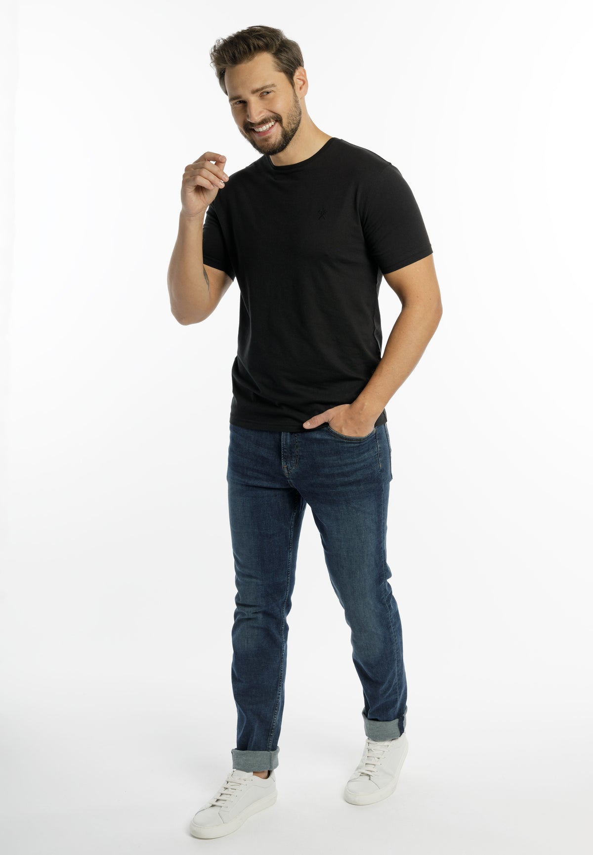DreiMaster Klassik Mężczyźni 2-PAK – T-shirt