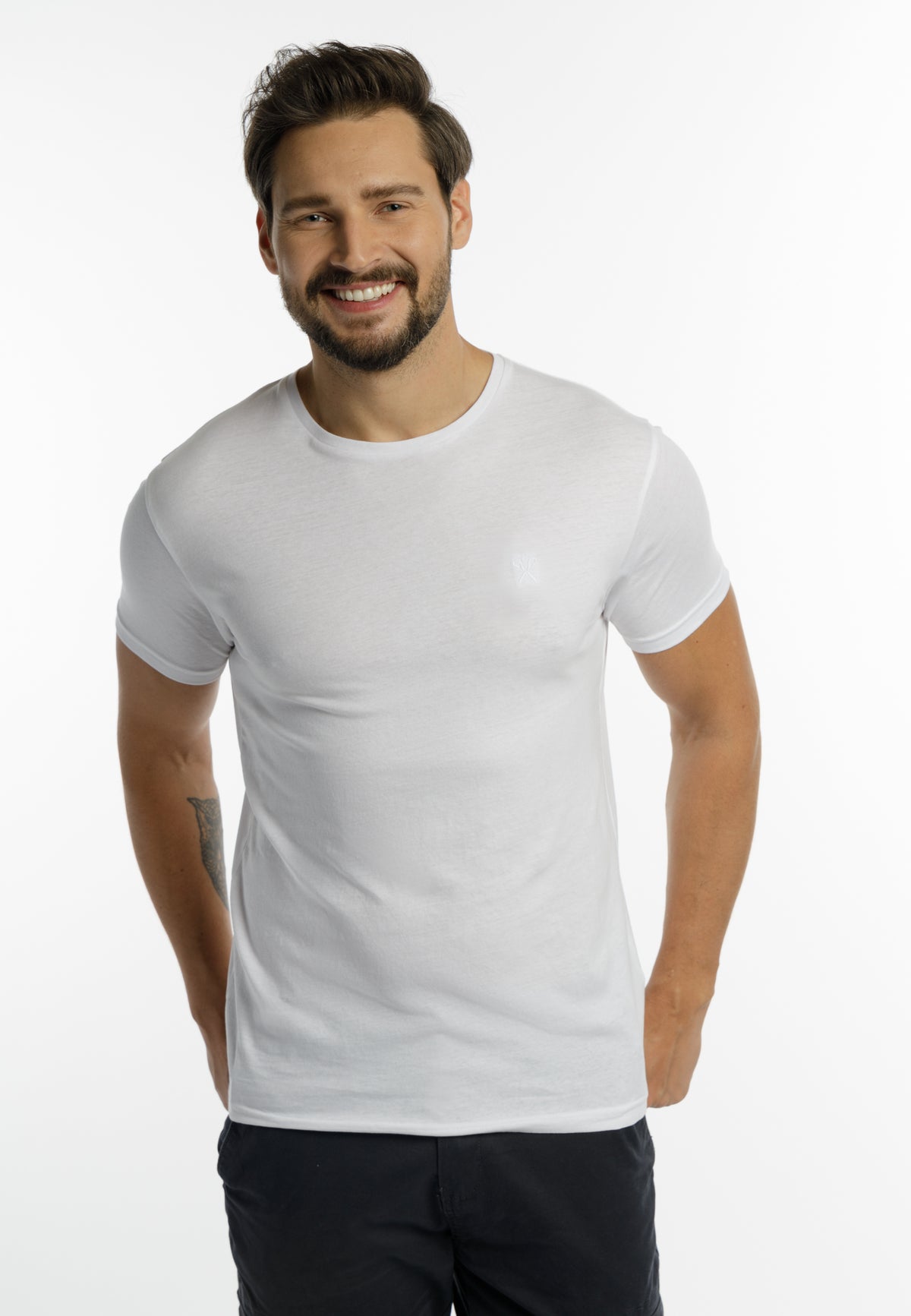 DreiMaster Klassik Mężczyźni 2-PAK – T-shirt