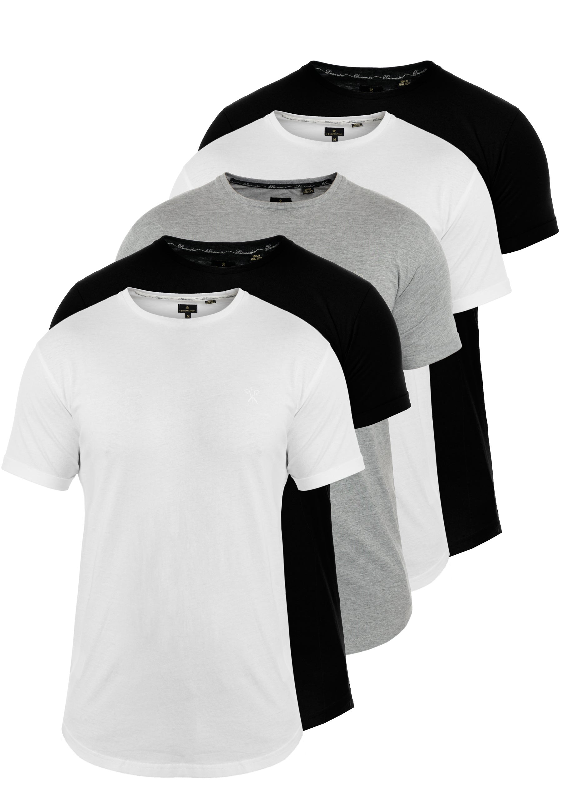 DreiMaster Klassik Mężczyźni – 5-PAK – T-shirt