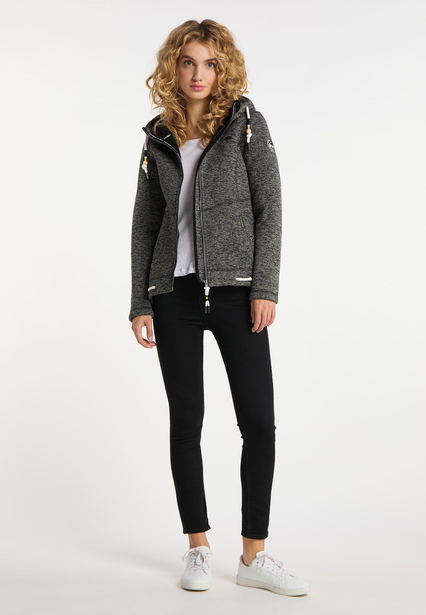 Schmuddelwedda damska dzianinowa kurtka polarowa