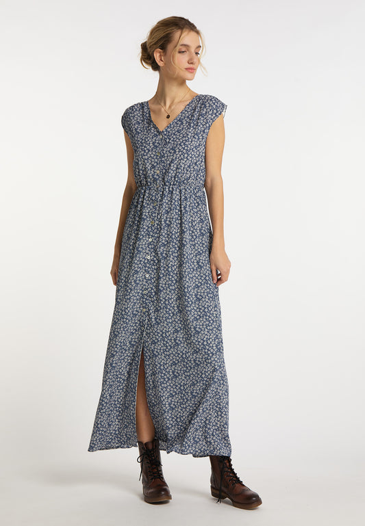DreiMaster Vintage Damen-Maxikleid