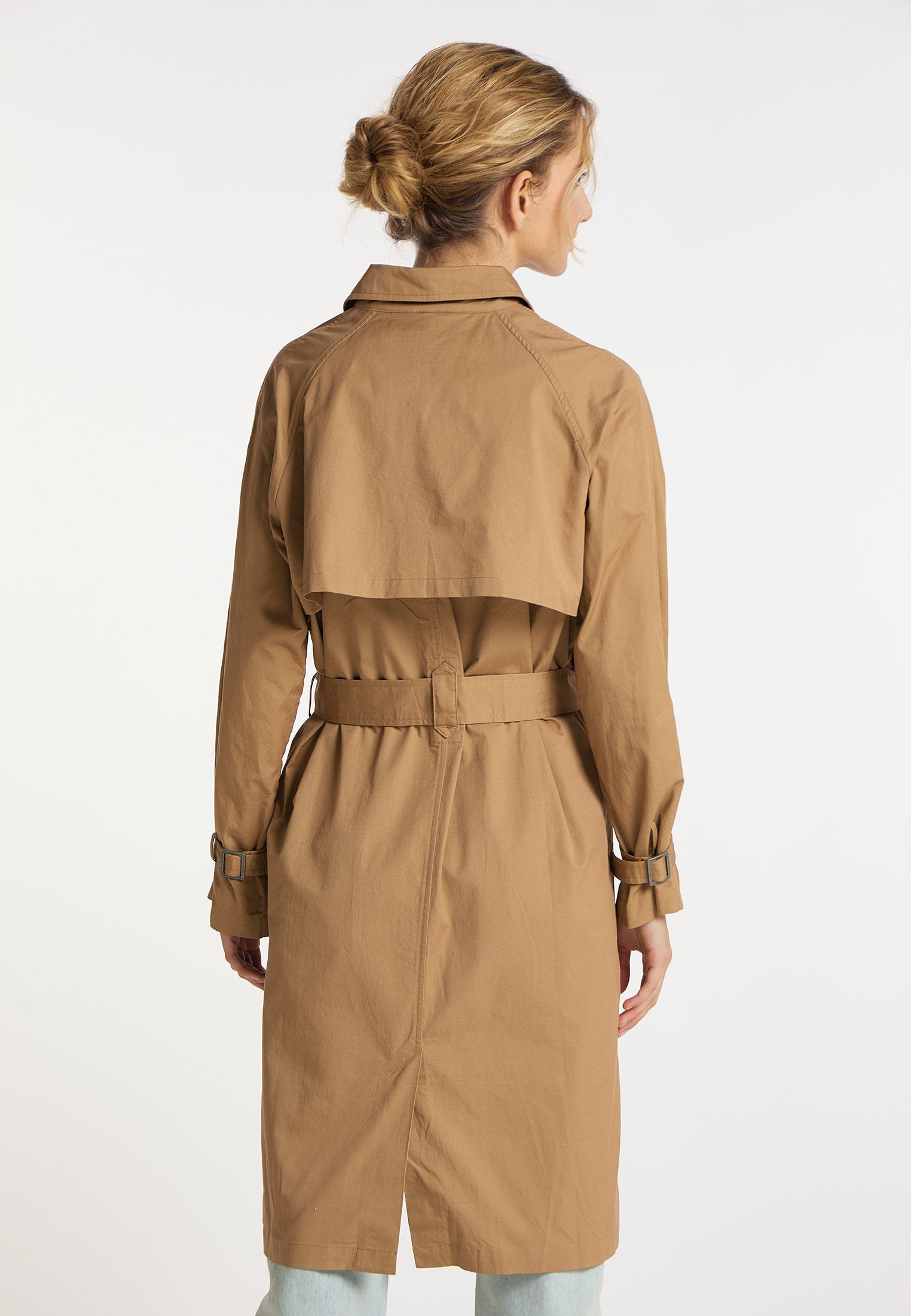 DreiMaster Vintage Women's Trenchcoat aus Baumwolle