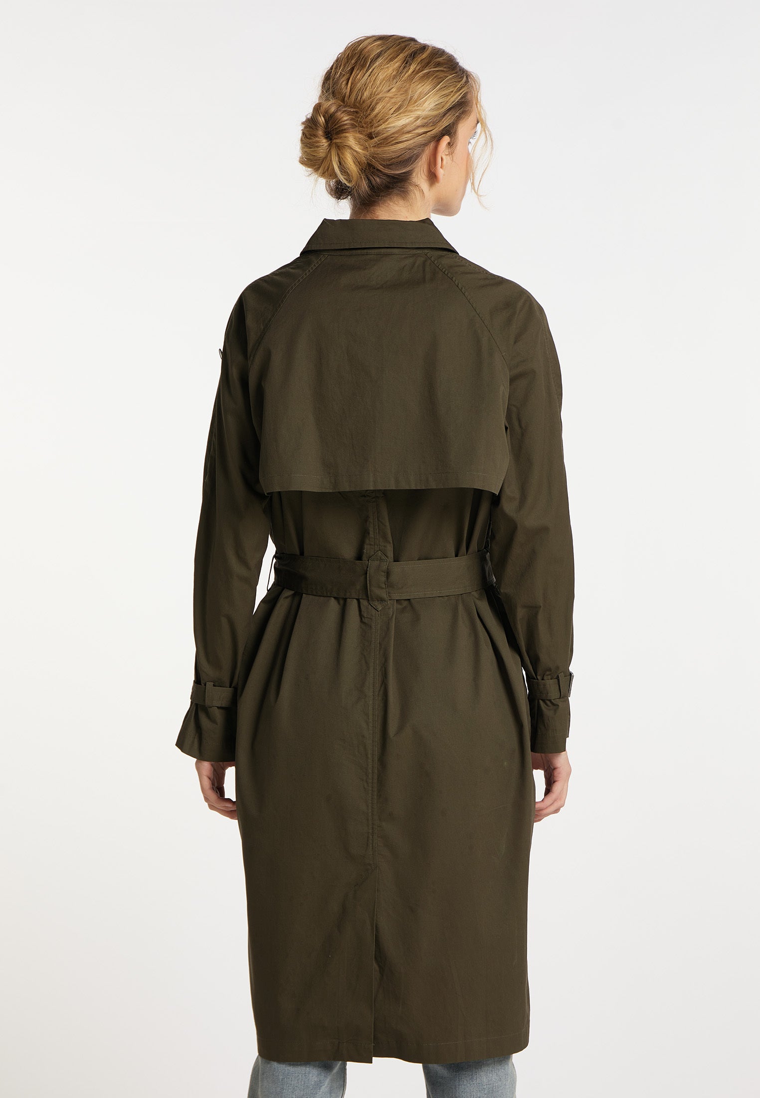 DreiMaster Vintage Women's Trenchcoat aus Baumwolle
