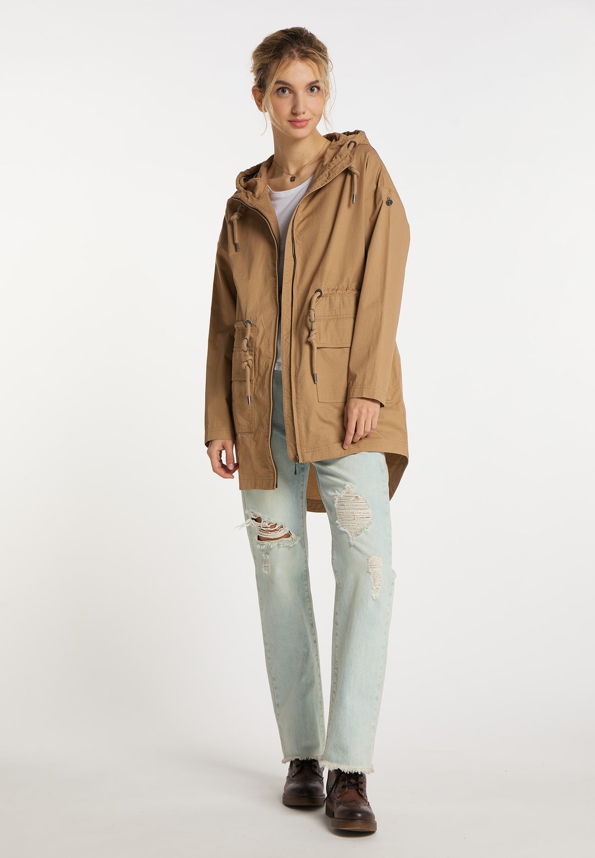 DreiMaster Vintage Women's Parka aus Baumwolle