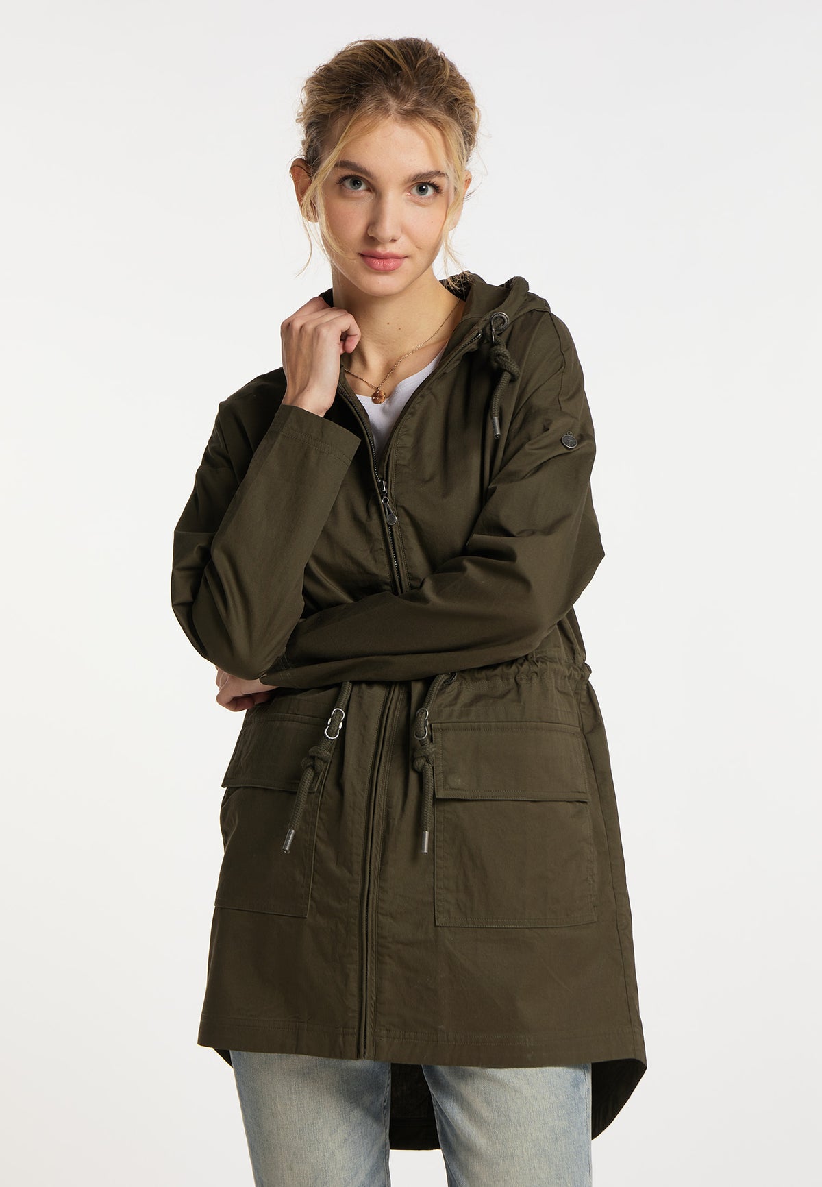 DreiMaster Vintage Women's Parka aus Baumwolle