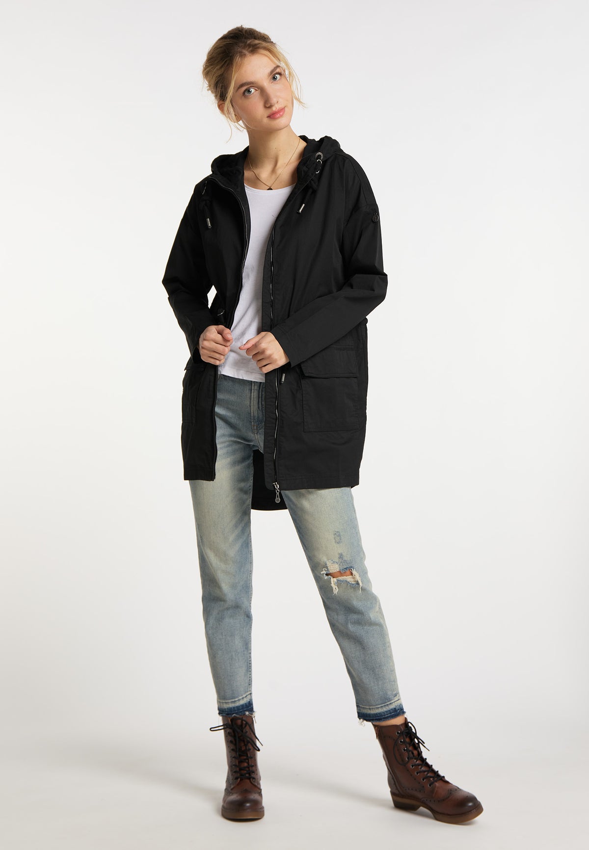 DreiMaster Vintage Women's Parka aus Baumwolle