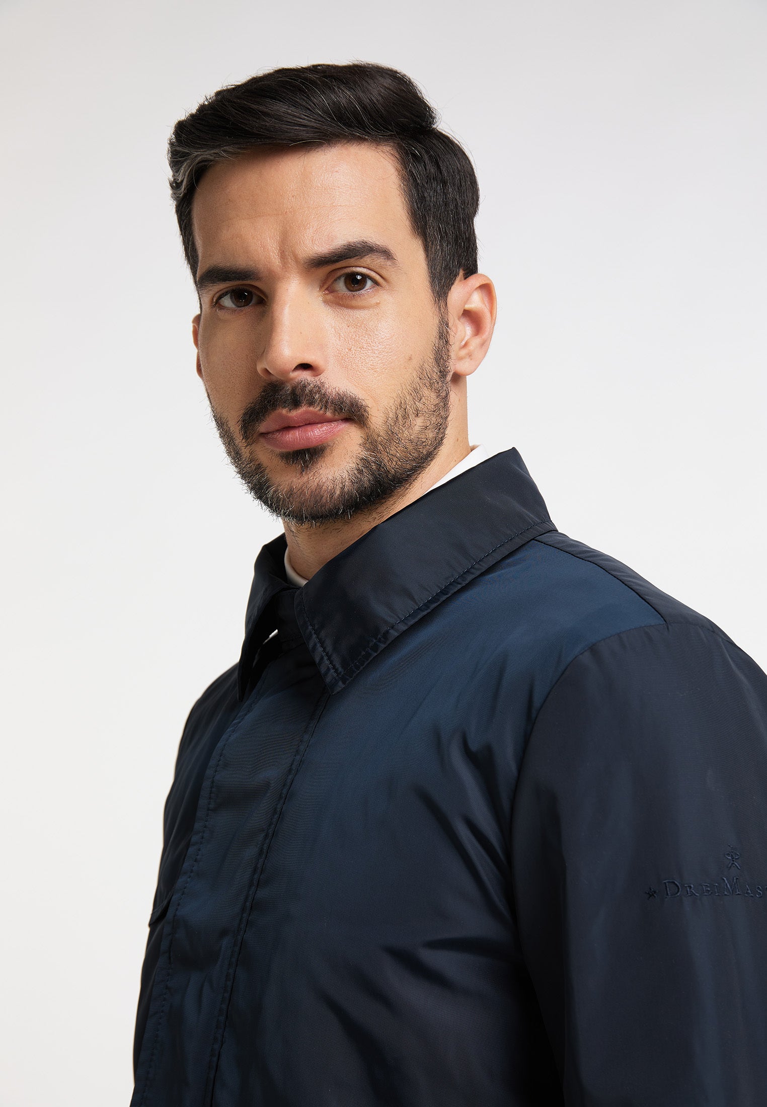 DreiMaster Klassik Herren Kurzer Übergangs-Mantel