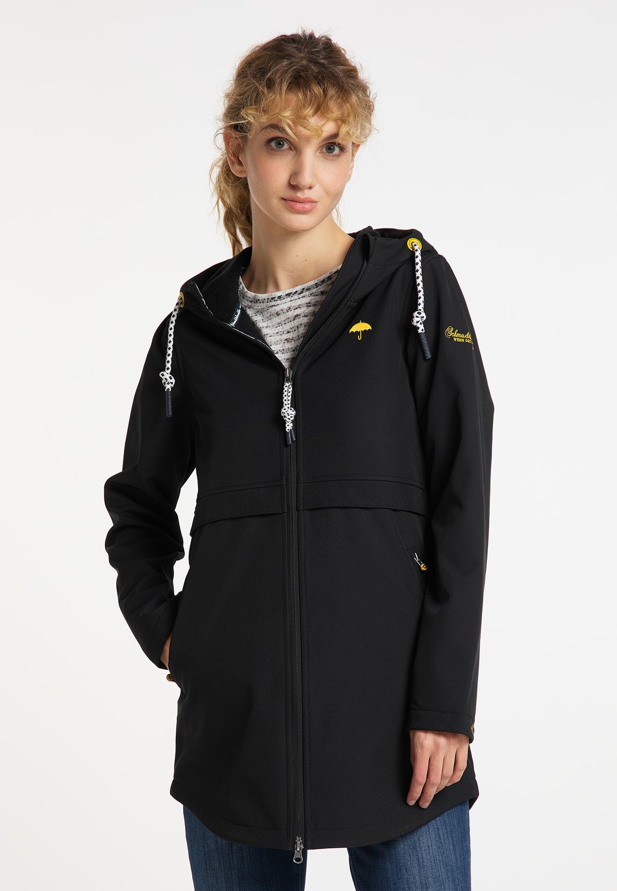 Schmuddelwedda Damen-Kurzmantel aus Softshell