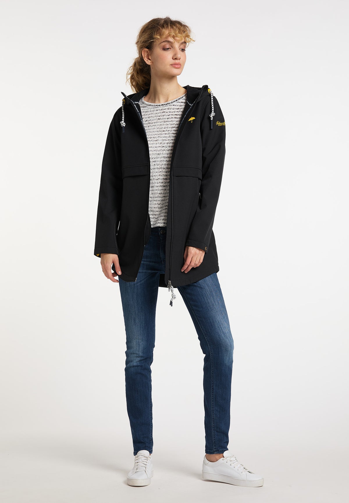 Schmuddelwedda Damen-Kurzmantel aus Softshell