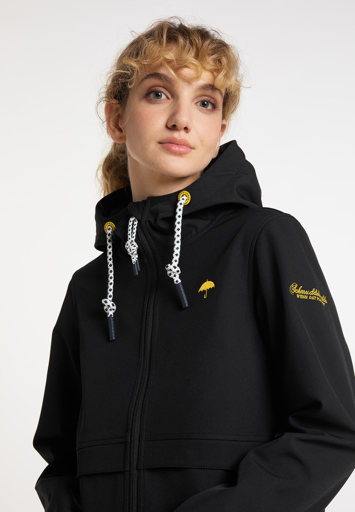 Schmuddelwedda Damen-Kurzmantel aus Softshell