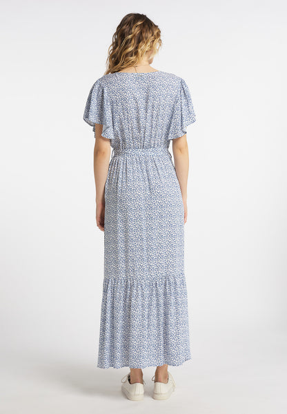 DreiMaster Vintage Damen-Maxikleid mit Blumenprint