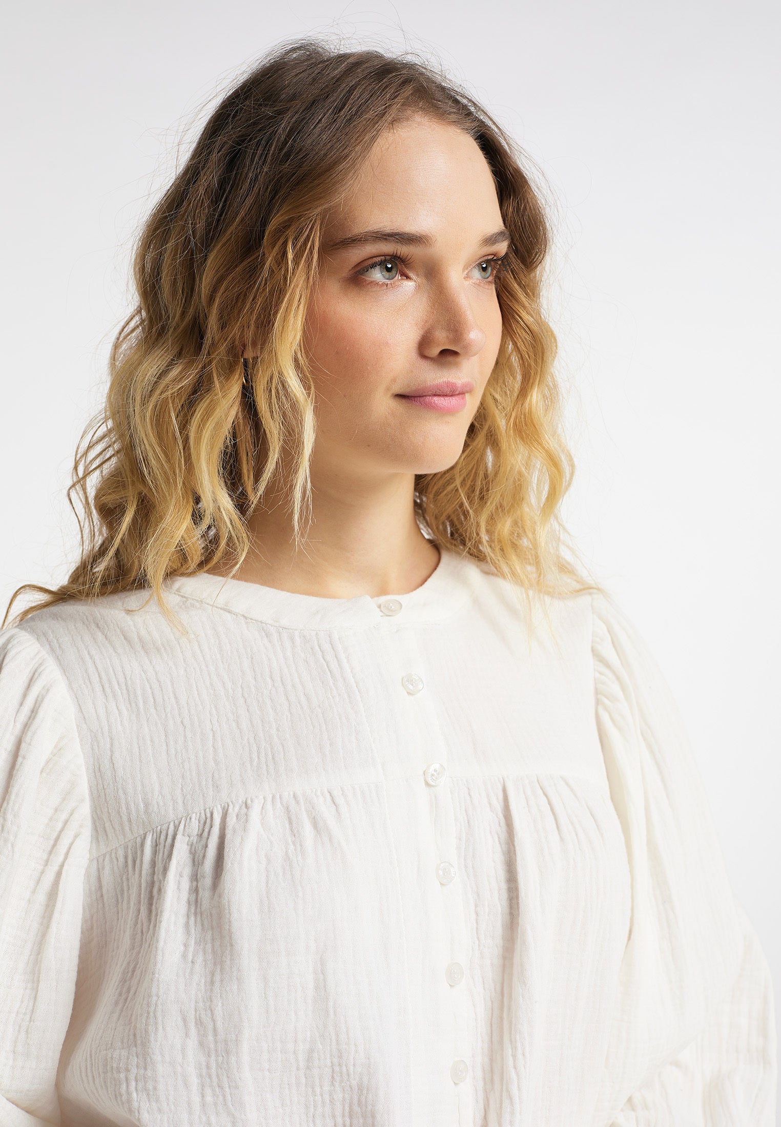 DreiMaster Vintage Women's Cotton Muslin Blouse