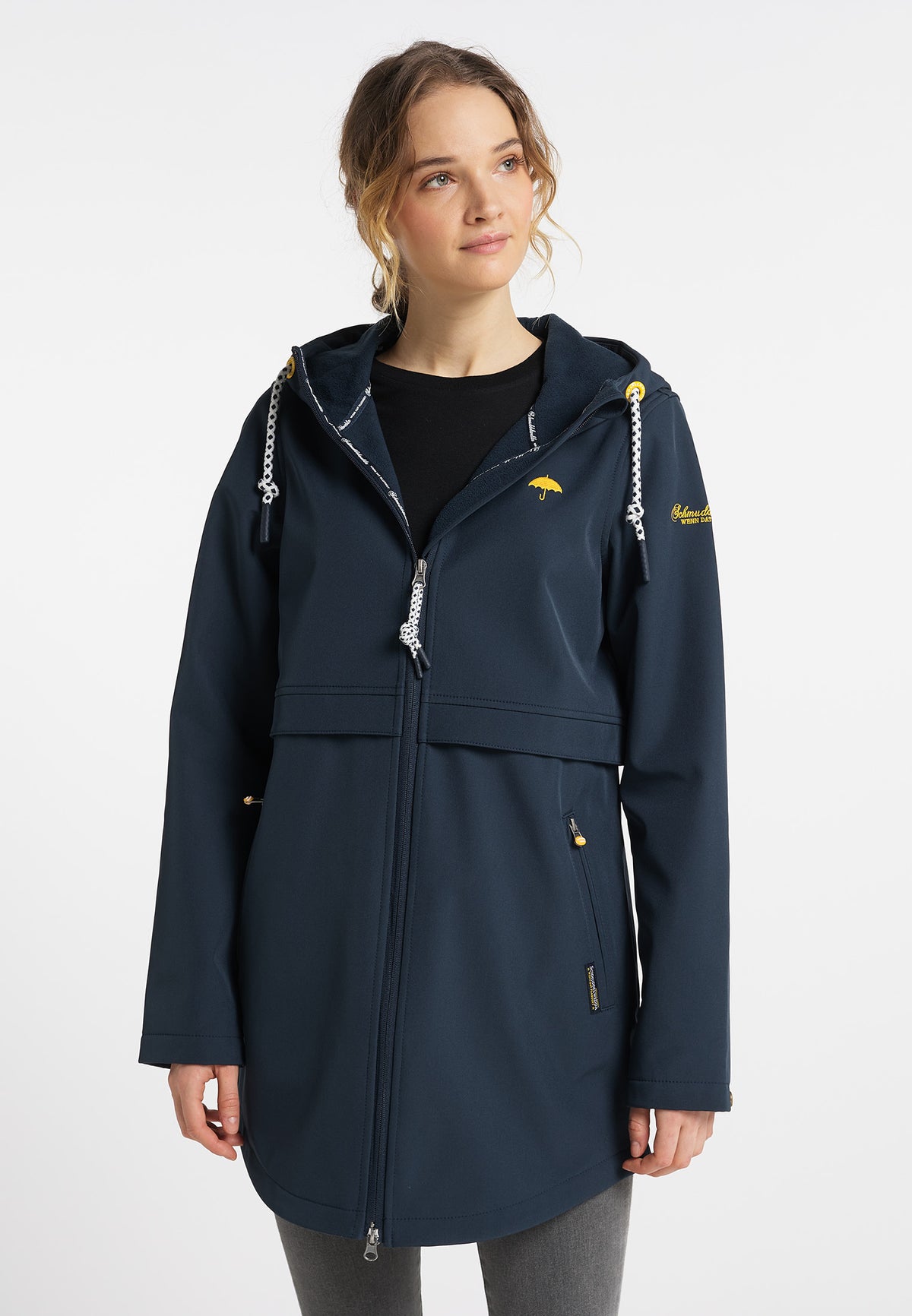 Schmuddelwedda Damen-Kurzmantel aus Softshell