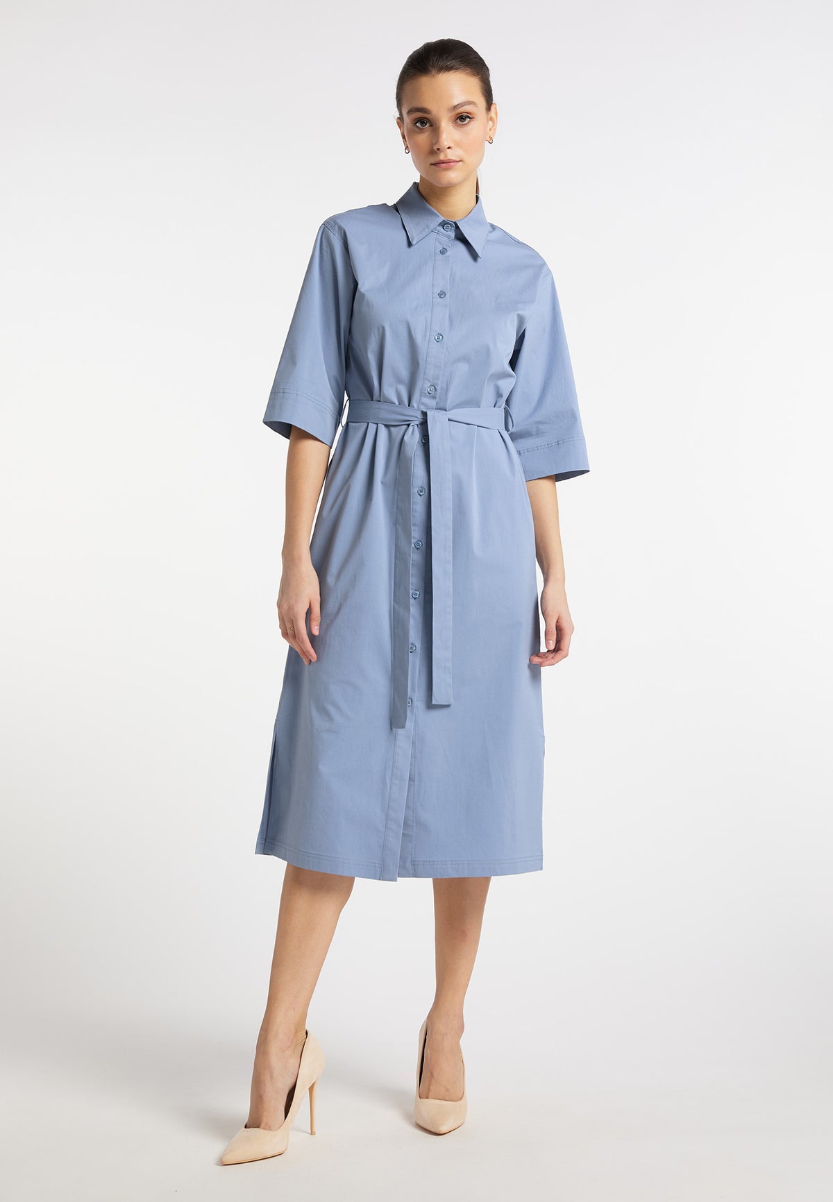 DreiMaster Klassik Hemdblusenkleid