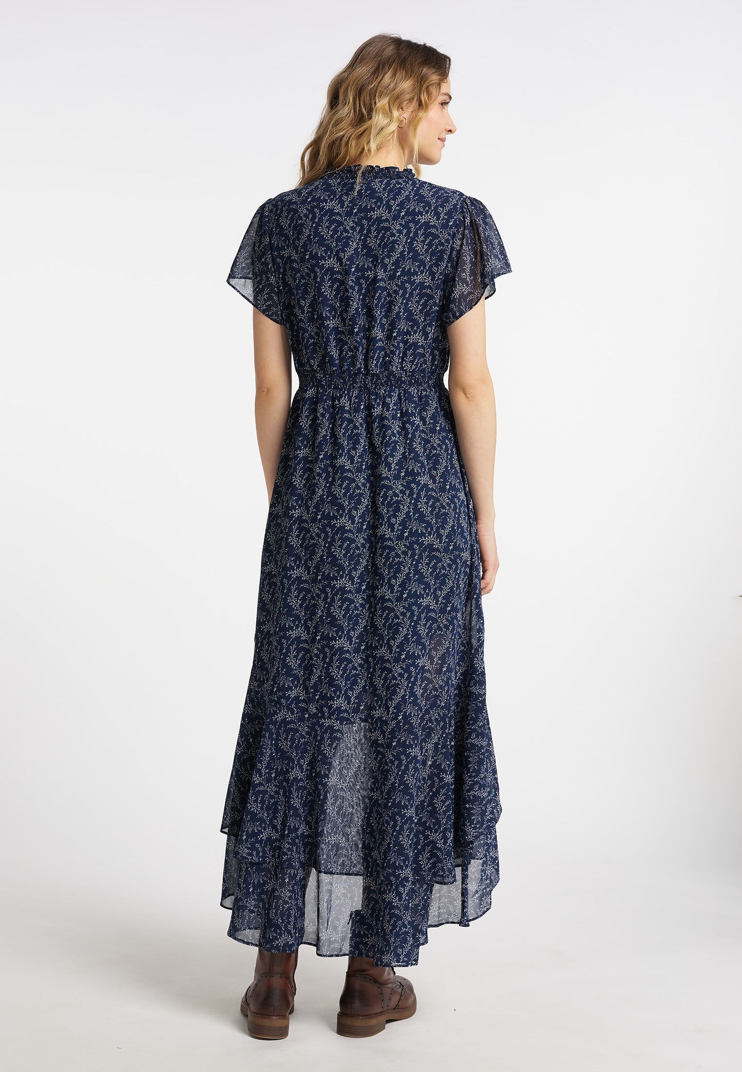 DreiMaster Vintage Damenkleid mit Rüschen