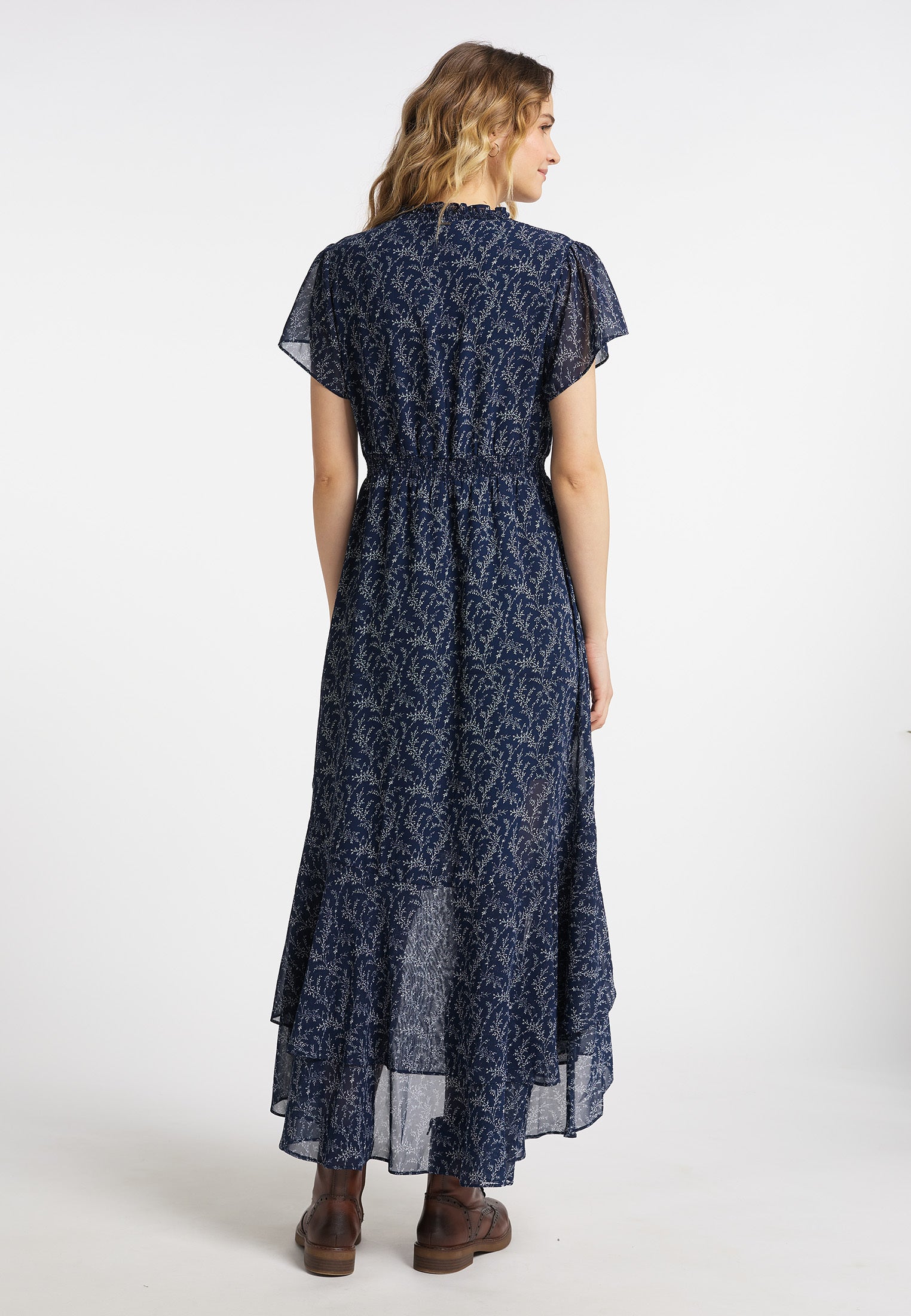 DreiMaster Vintage Damenkleid mit Rüschen
