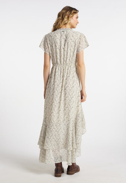 DreiMaster Vintage Damenkleid mit Rüschen