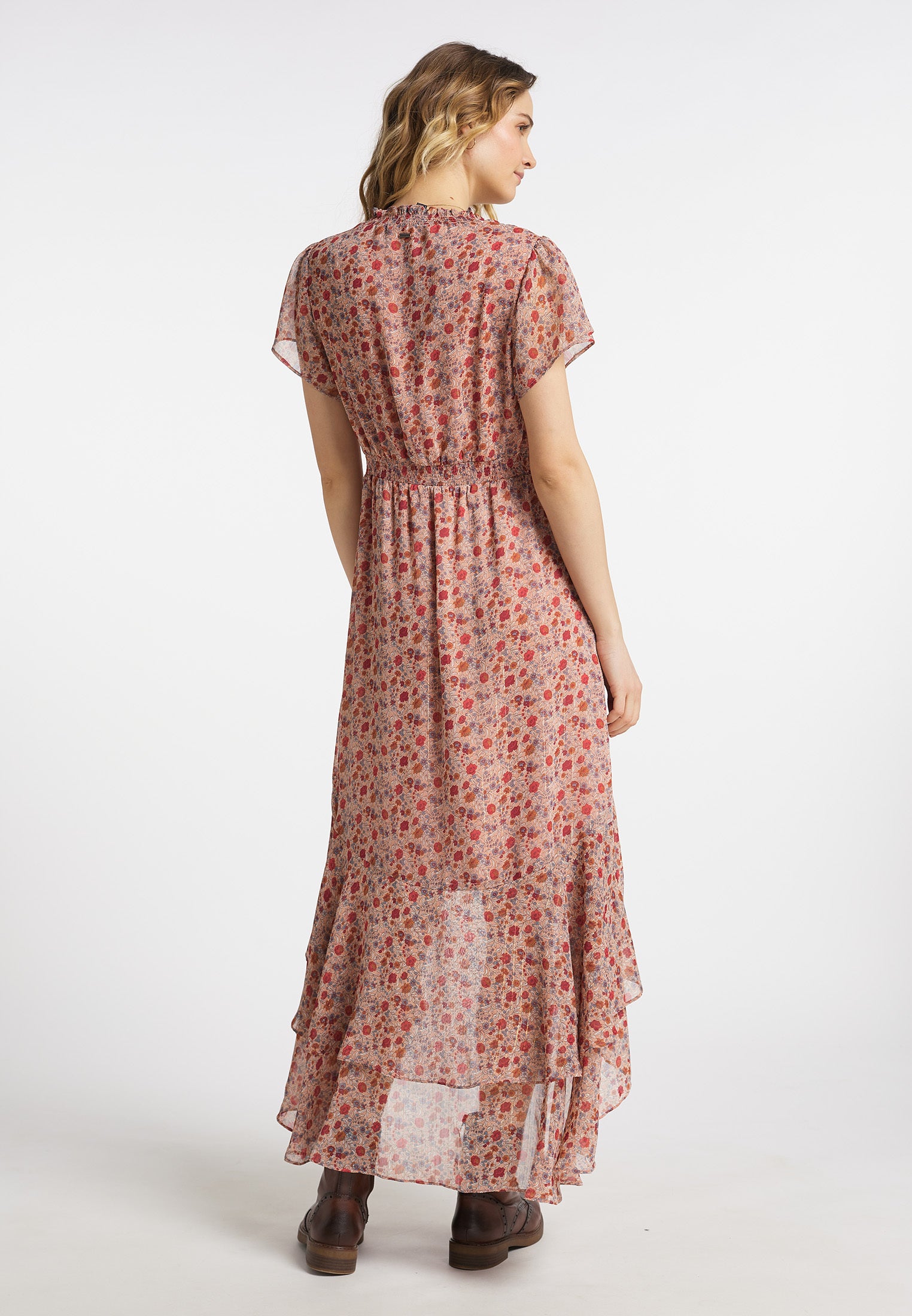 DreiMaster Vintage Damenkleid mit Rüschen