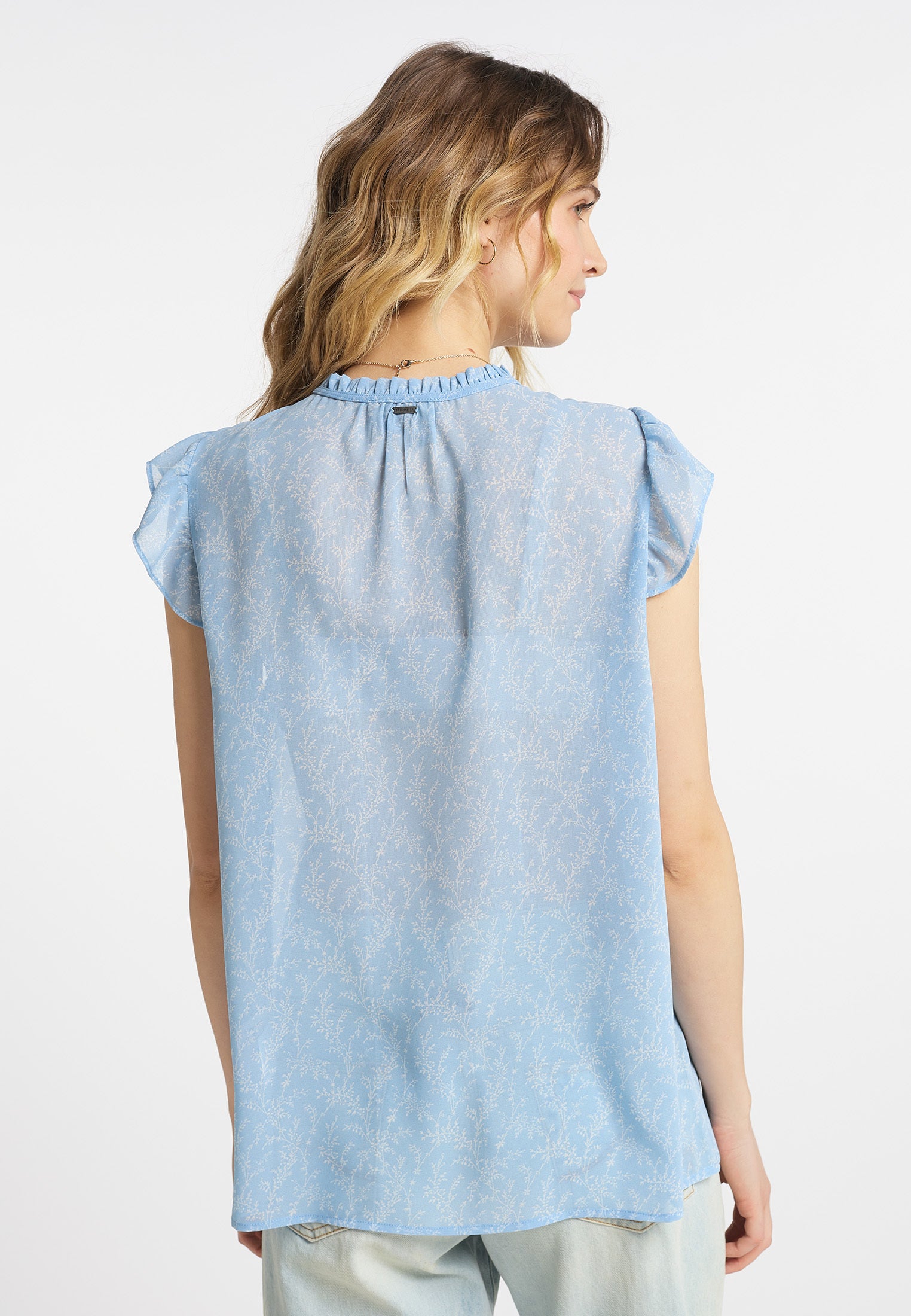 DreiMaster Vintage Damen-Kurzarmbluse