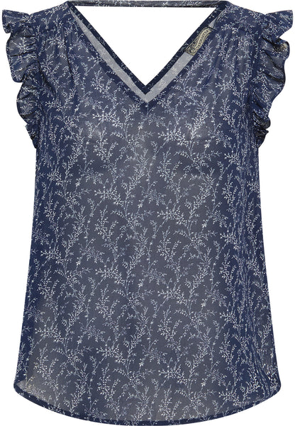 DreiMaster Vintage Damen-Kurzarmbluse