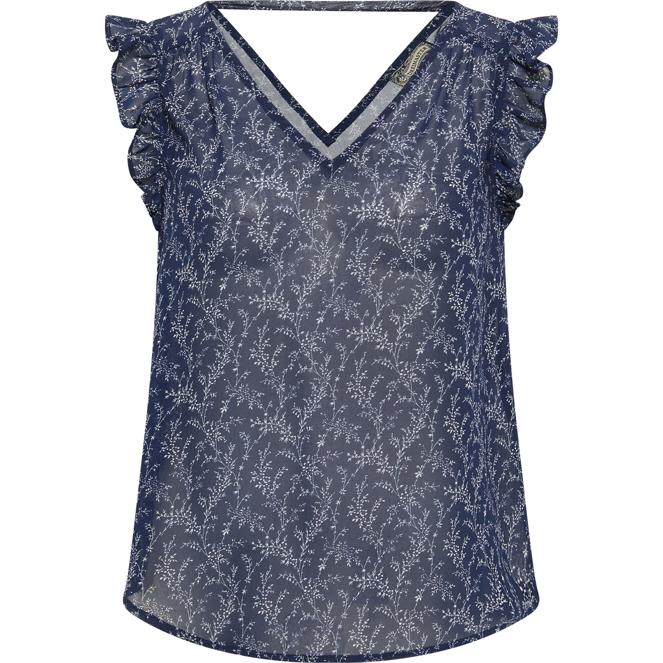 DreiMaster Vintage Damen-Kurzarmbluse